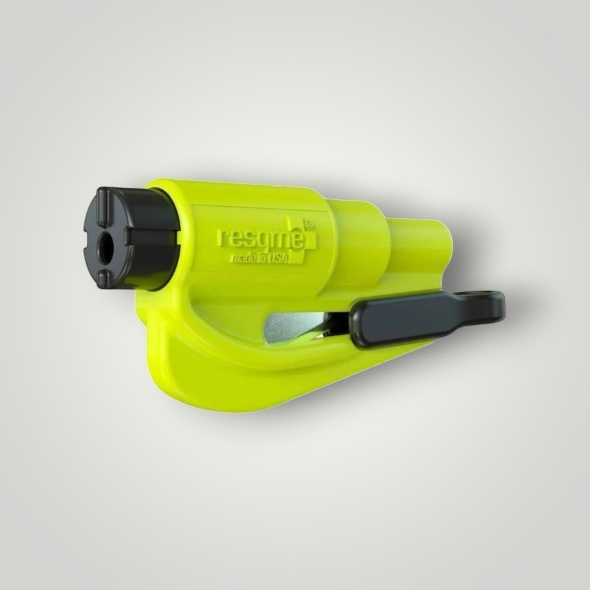 A bright lime green and black Resume1 quick release air brake tool on a light gray gradient background.